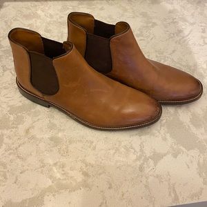 Brown Leather Chelsea Boots 11.5